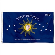 Conch Republic Key West Flag Banner
