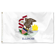The United States Illinois Flag