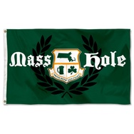 MASSHOLE - CREST Flag Banner