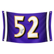 Ray Lewis No.52 Flag Football Fans Banner