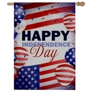 Happy Independence Day House Flag Banner