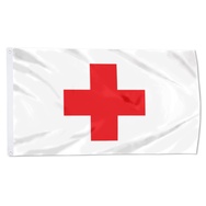 Red Cross Flag  Banner