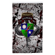 75Th Ranger Regiment Tabbed Splatter Flag Banner
