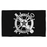 Logistics Branch Black And White Flag Banner