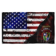 Cema Tabbed Scroll With Crest 75Th Stars And Stripes Flag Banner