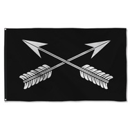 Special Forces Branch Black And White Flag Banner