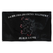 28th IN. Black Lions Flag Banner