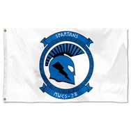 MWCS 28 Spartans Marine Flag Banner