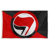 Antifascist Action Antifa, Leftist, Socialist, Radical Flag Banner