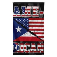 AME-RICAN American Puerto Rico Flag Banner