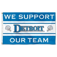 We Support Our Team Detroit Flag Banner