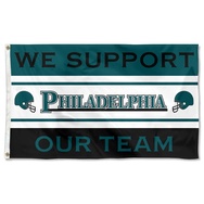 We Support Our Team Philadelphia Flag Banner