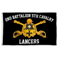 2nd Battalion 5th Cavalry Flag Lancers Banner