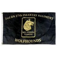 2nd BN 27th Infantry Regiment Flag Banner Wolfhounds