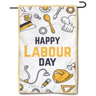Happy Labor Day Garden Flag Banner 12x18inch -680724A Flag Banner