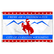 Evanston, Wyoming flag