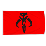 Mandalorian Flag Banner Red