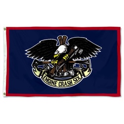 ENGINE CRASH SIX Flag Banner