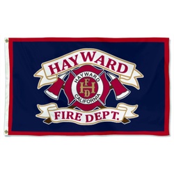 HAY WARD FIRE DEPT CALIFONIA Flag Banner