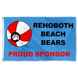 Rehoboth Beach Bears Flag Banner