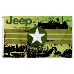Jeep Flag We Were There Flag Banner