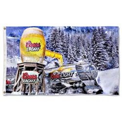 Coors Light Beer Flag Banner