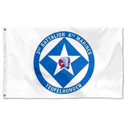 USMC 3rd Battalion 6th Marines Flag Banner