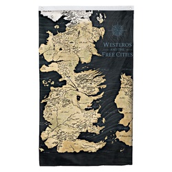 America Game of Thrones Map Flag Banner