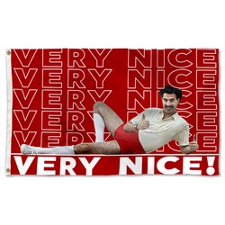 Borat Very Nice! Sacha Baron Cohen Movie Meme Funny Flag Banner