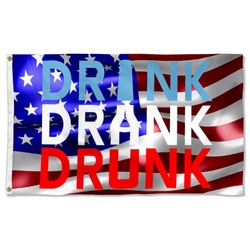 DRINK DRANK DRUNK Flag Banner