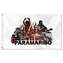 Paramaribo, Suriname Flag Banner