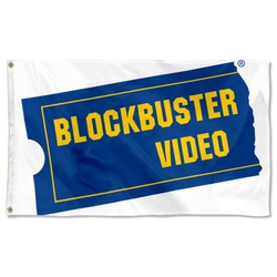 Blockbuster Video Flag Banner