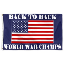 World War Champs Drops Dorms College Football Flag Banner Flag