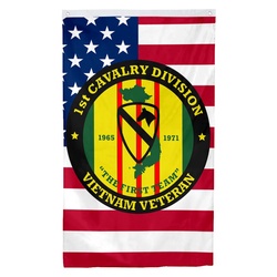 1st Cavalry Division Vietnam Veteran Decorative Flag Banner