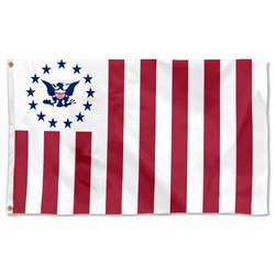 United States Historical Banner Former Federal Flags Ensign of The Revenue-Marine (1836) Flag Banner