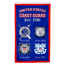 Winning Streak US Heritage Banner 5  UNITED STATES COAST GUARD Flag Banner