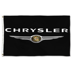 Black Chrysler Flag Banner