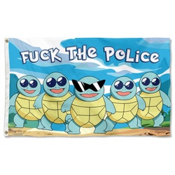 Fxxk The Police Flag Banner