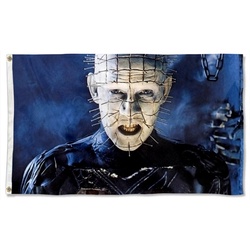 Pinhead from the movie hellraiser Flag Banner