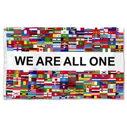 We Are All One Flag Banner