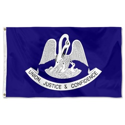 The State of Louisiana Flag Pelican of 1861 Flag Banner