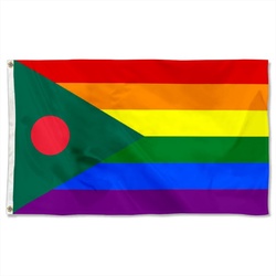 Bangladesh LGBT rainbow Flag Banner