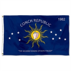 Conch Republic Key West Flag Banner