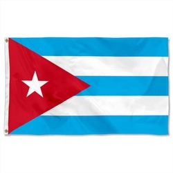 Cuba before its light blue stripes Flag Banner