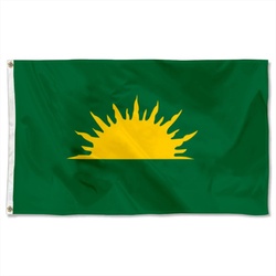 Irish Green Sunburst An Gal Gréine Flag Banner