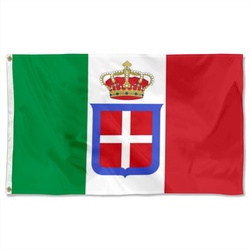 Italy 1861-1946 crowned Flag Banner