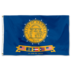 The United States Georgia (2001-2003) Flag