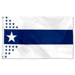 An recreation of the 1918 Illinois centennial Flag Banner