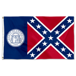 The United States Georgia(1956-2001) Flag