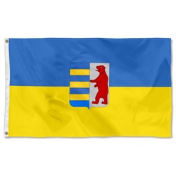 Zakarpattia Oblast of western Ukraine Flag Banner